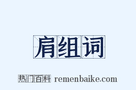 肩组词是什么意思的图片